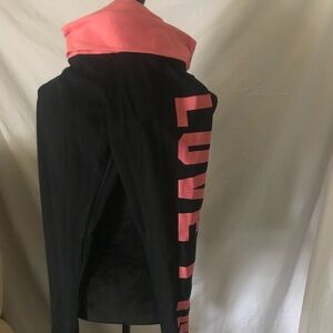 PINK Victoria's Secret Black and Pink Leggings
